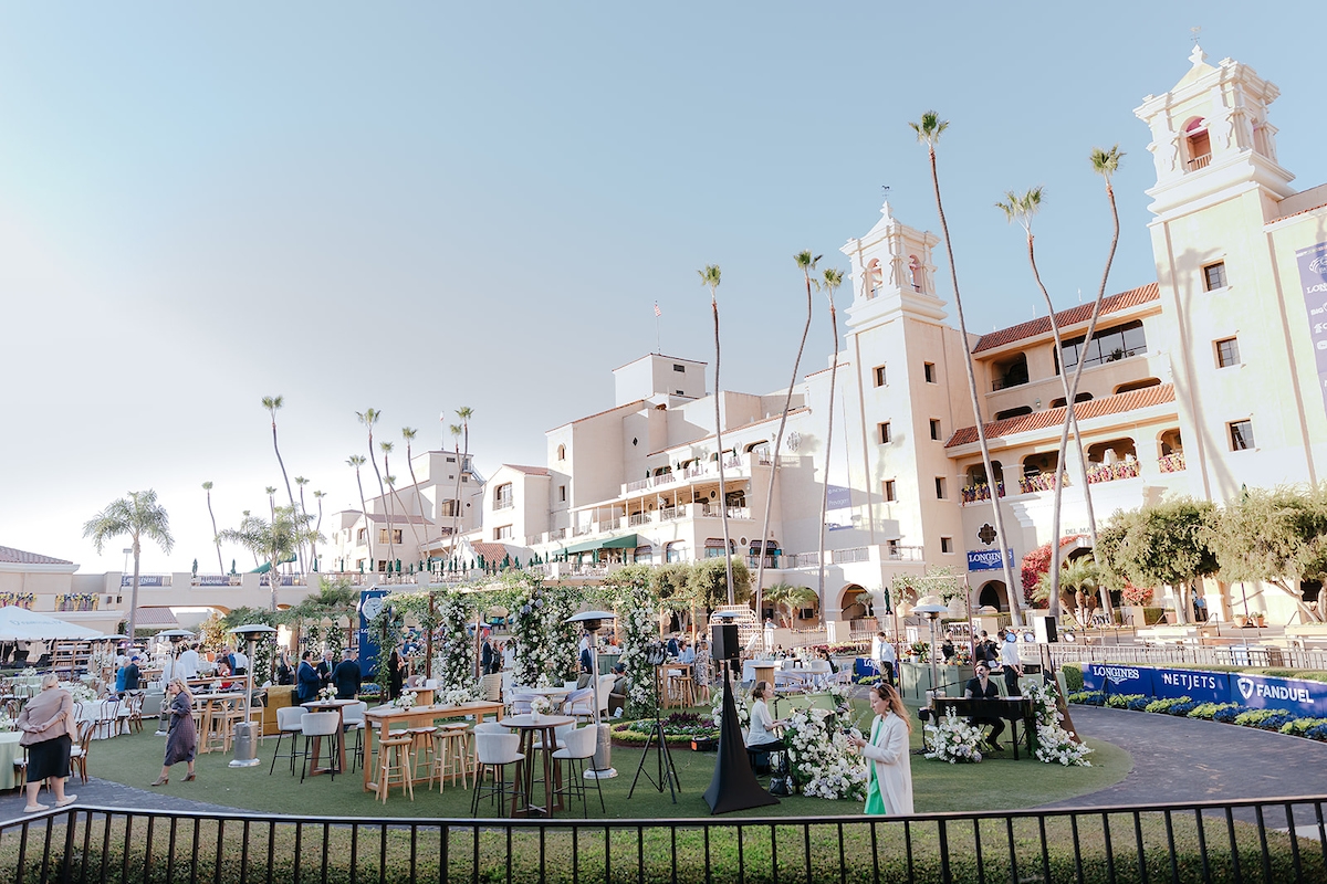 Ground view of event at Del Mar paddock